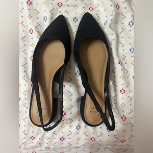 a new day Black Slingback Heels